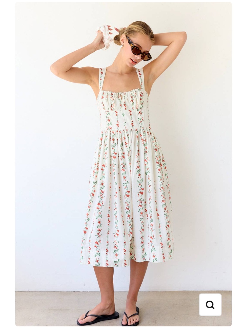 Raisonnel Floral Midi Dress